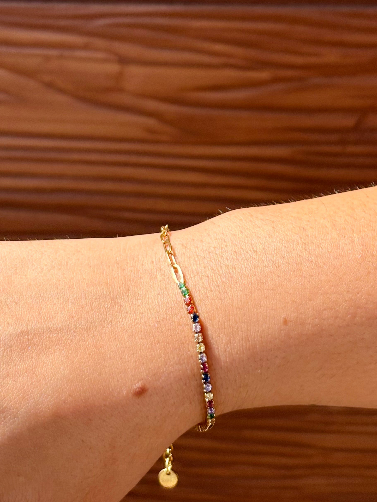 Tennis Bracelet ~ Colourful