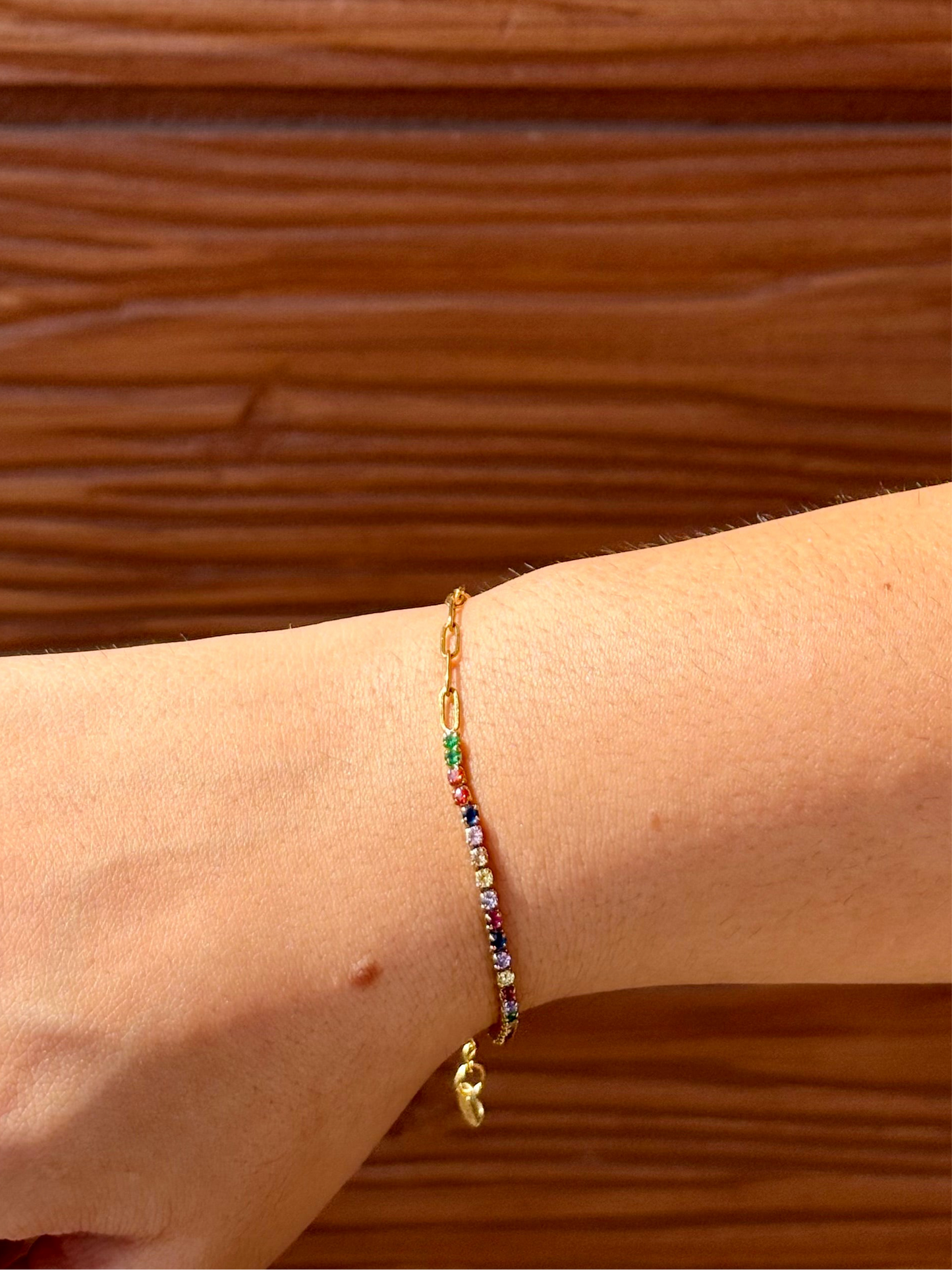 Tennis Bracelet ~ Colourful