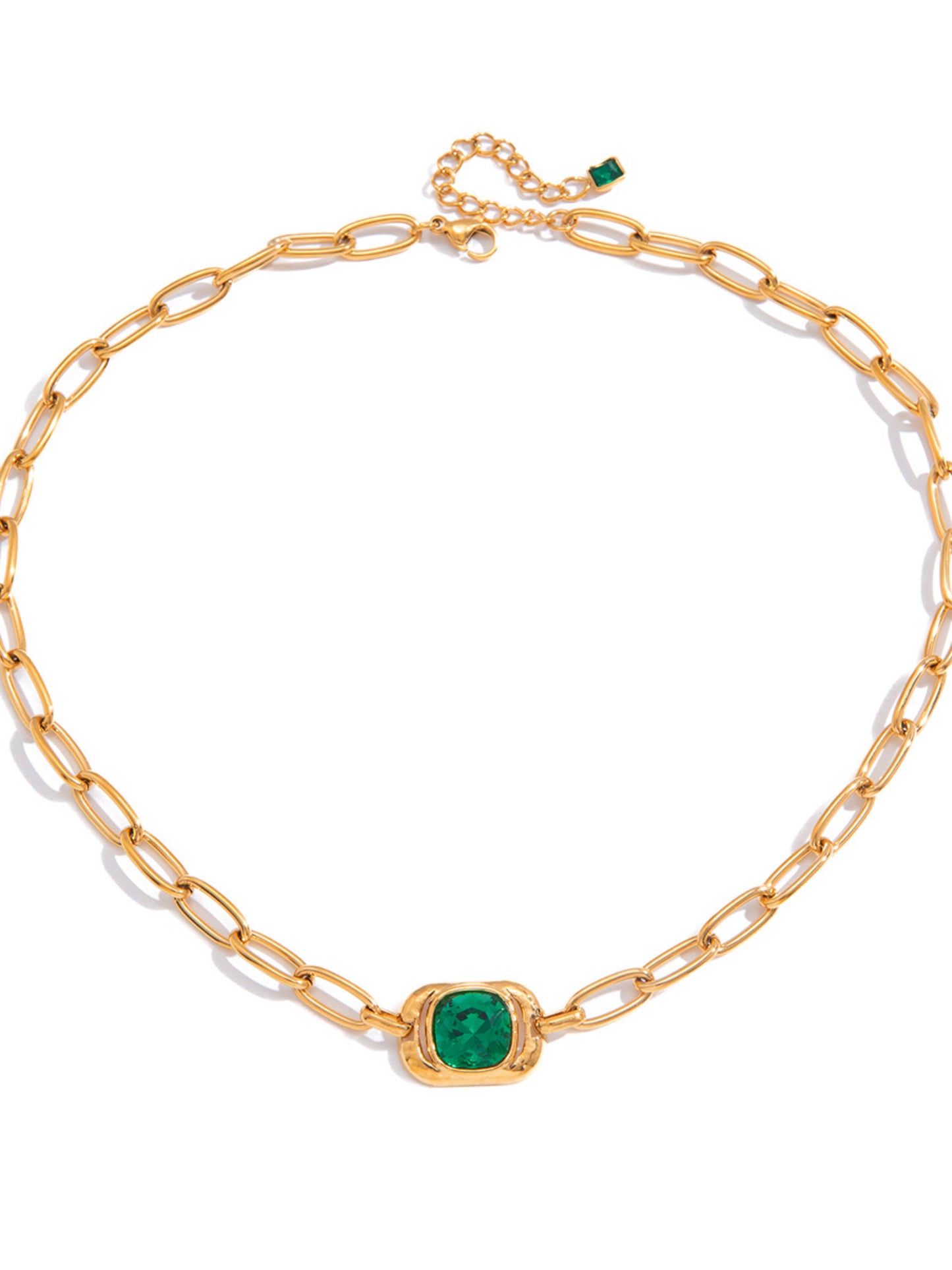 Chunk Emerald Necklace