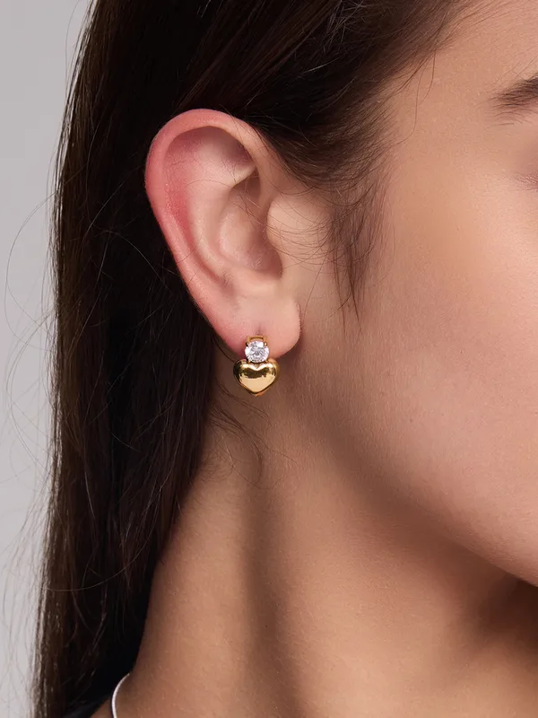Heart Stone Earrings