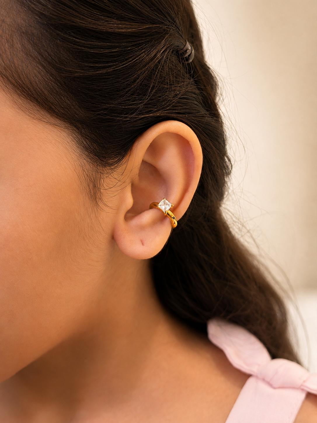 Kids clip-on earrings — no-piercing hypoallergenic earrings, gentle clip mechanism safe for sensitive skin. Sold as a pair for kids without piercings.