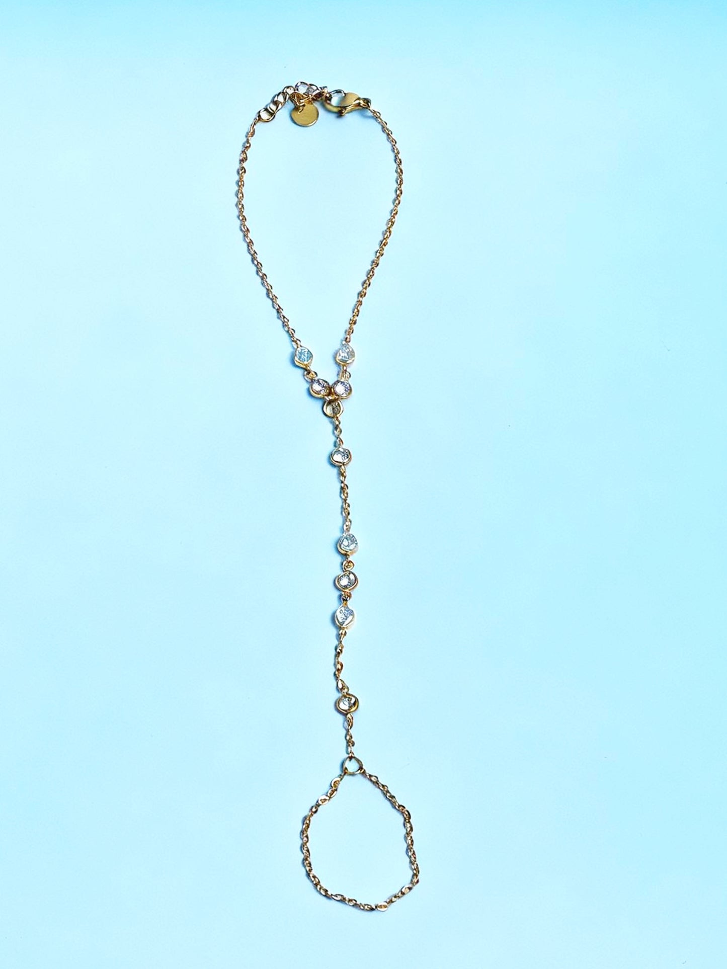 18k gold-plated Emily necklace — minimal anti-tarnish, waterproof, hypoallergenic everyday necklace for layering and statement styling.
