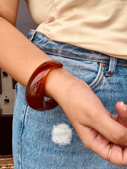 Amber Wave Resin Cuff