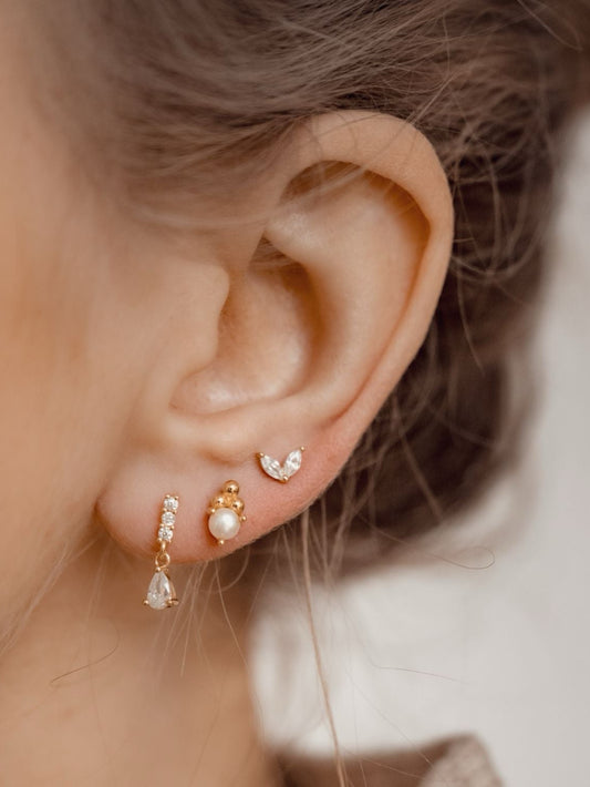 Stone Drop Piercing Set (in pair)