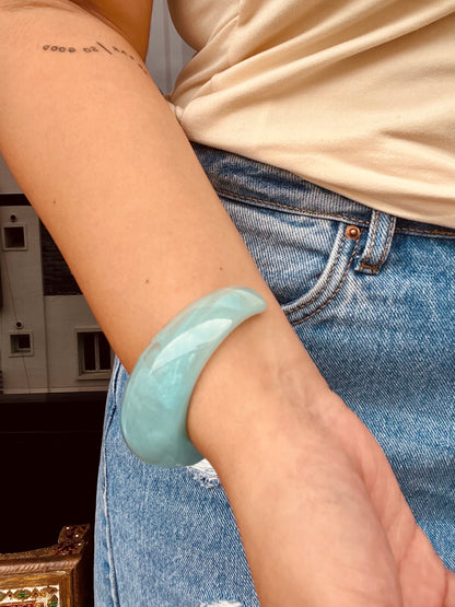 Blue Wave Resin Cuff