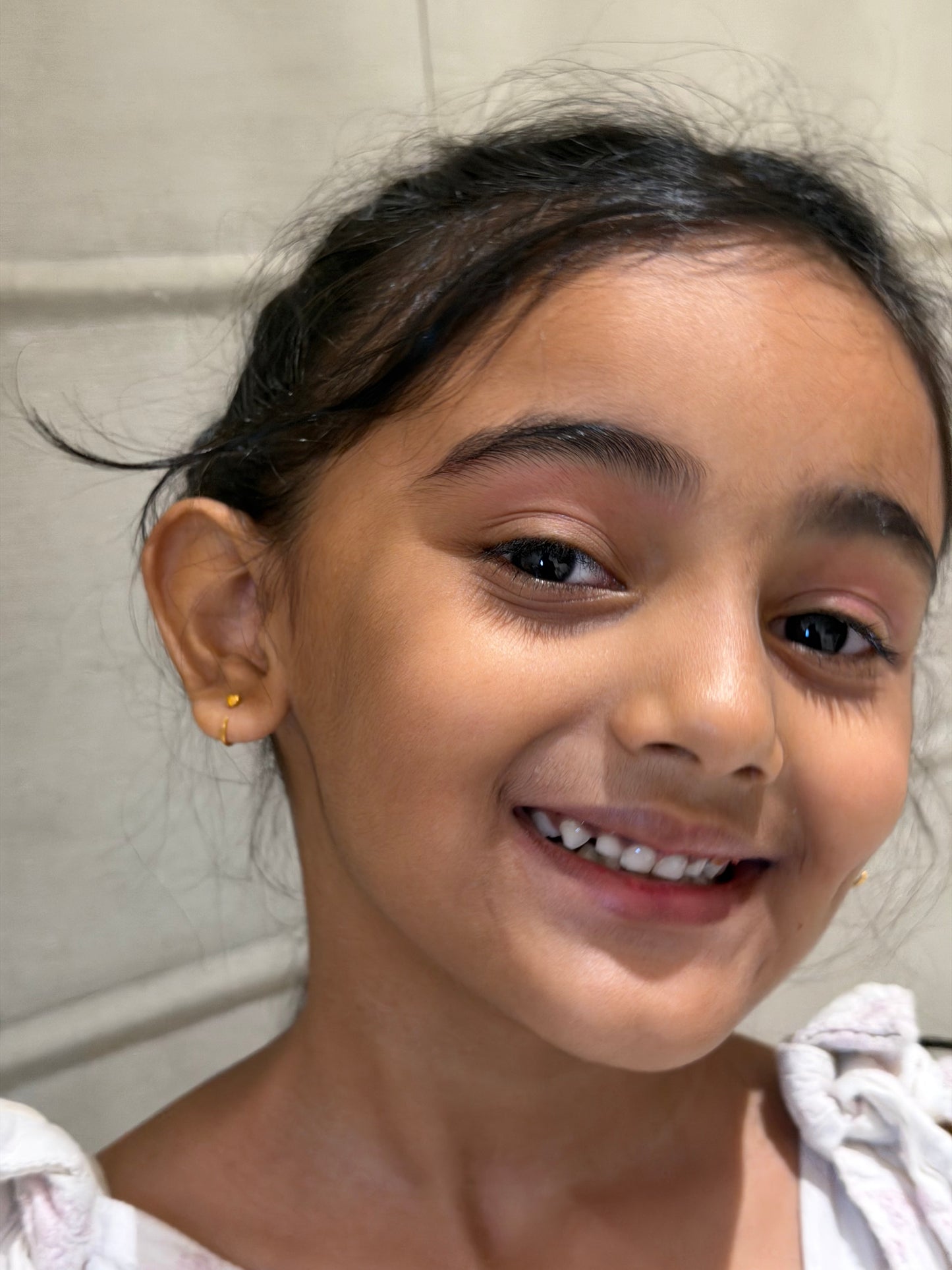 Heart Hoops for Kids — 925 Sterling Silver, Poke-Free
