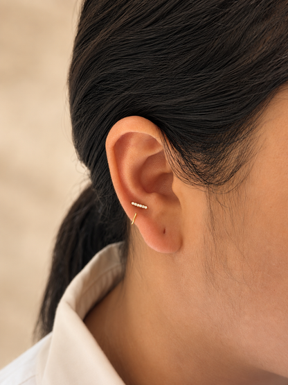 Comfy Long Stone Hoops
