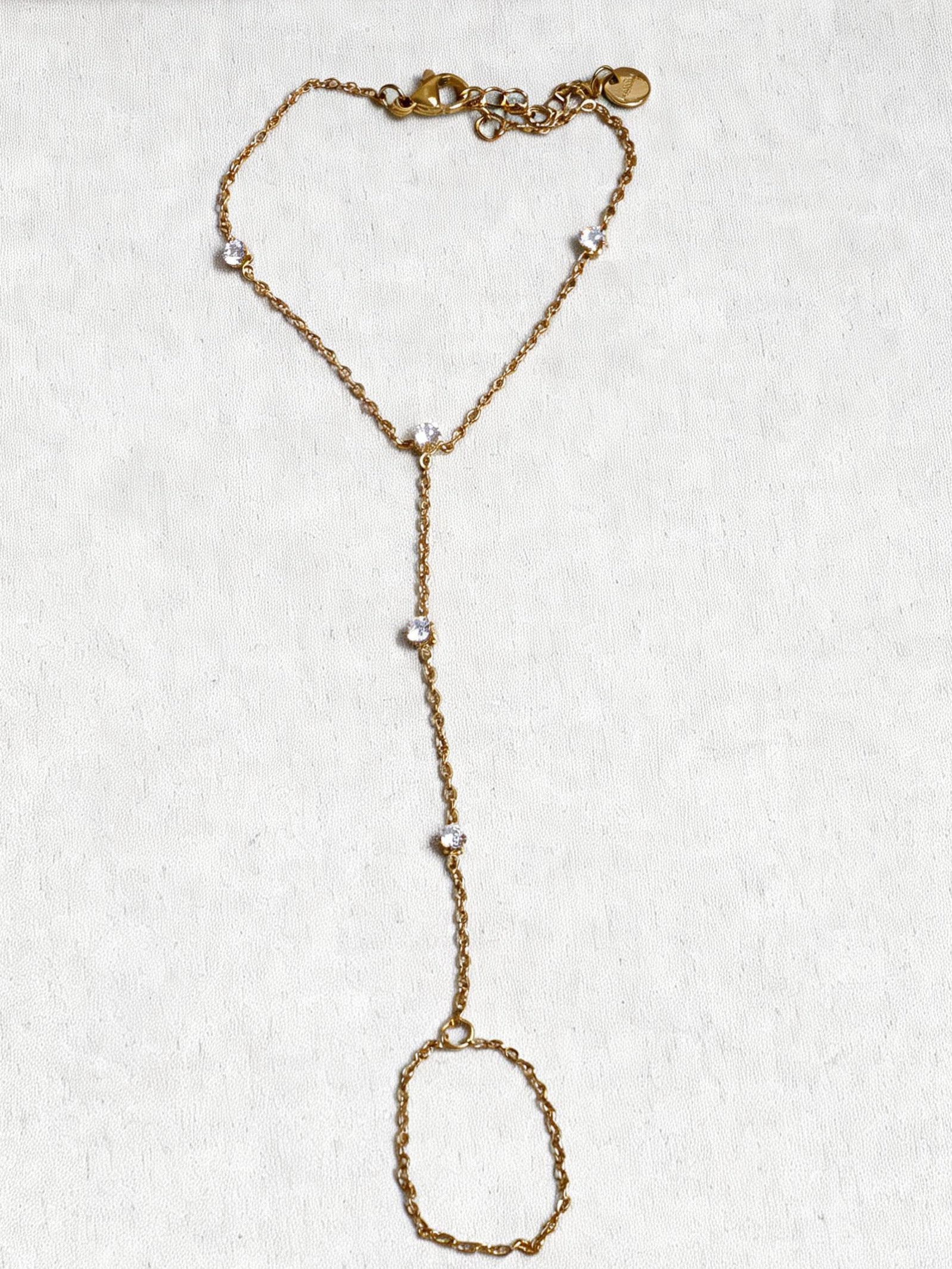 18k gold-plated Lola necklace — minimal anti-tarnish, waterproof, hypoallergenic everyday necklace for layering and statement styling.