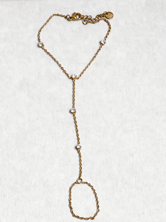 18k gold-plated Lola necklace — minimal anti-tarnish, waterproof, hypoallergenic everyday necklace for layering and statement styling.
