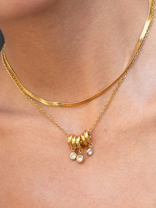 Stone Droplet Necklace