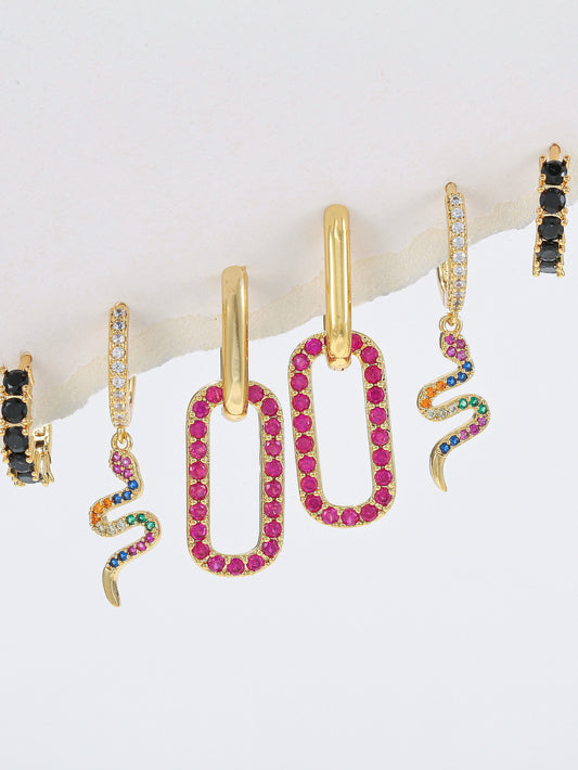Hot Pink Piercing Set (in pair)