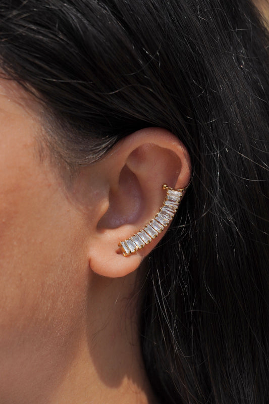 Diamond Cuff Earrings