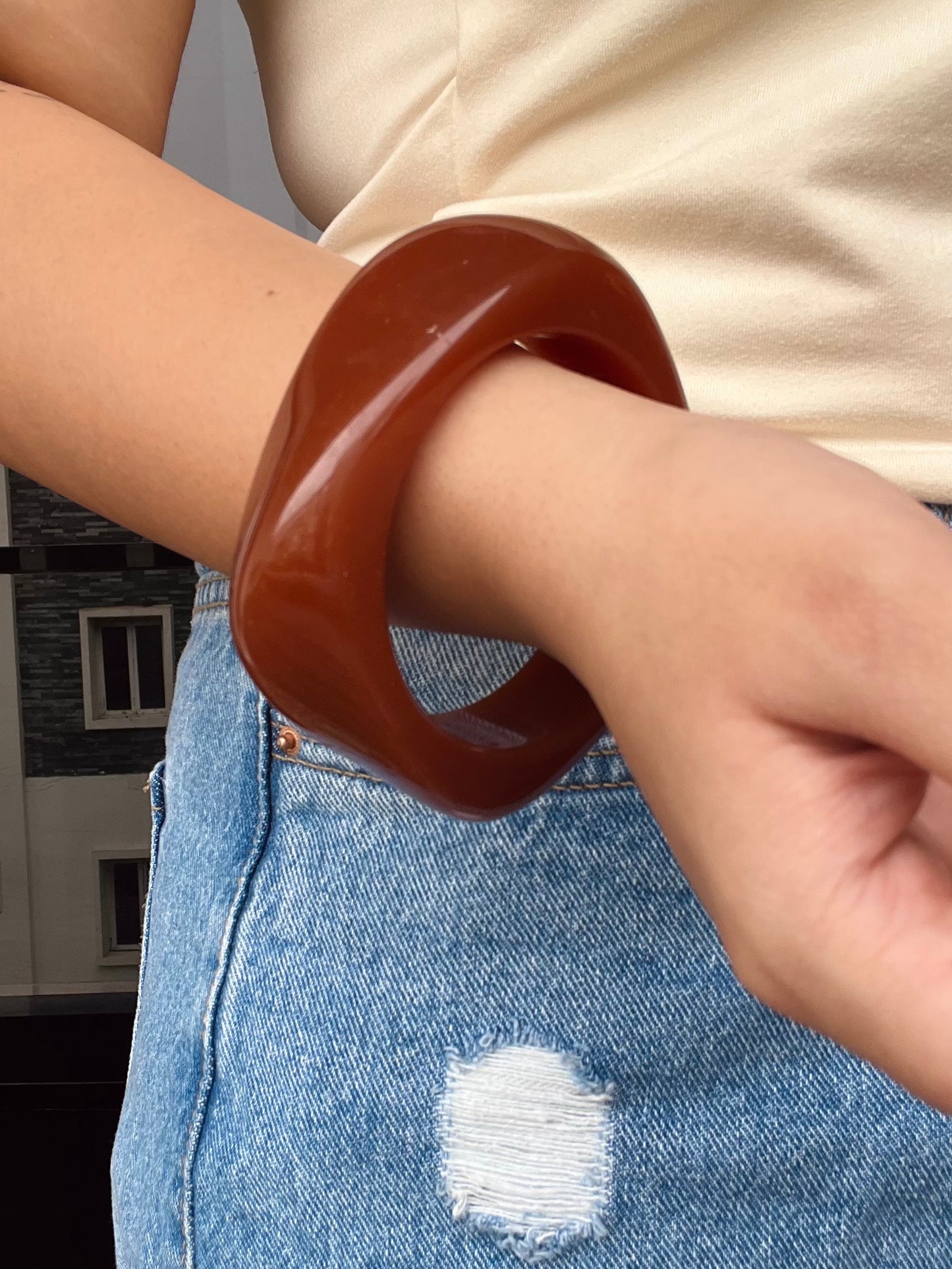Glossy Resin Bangle