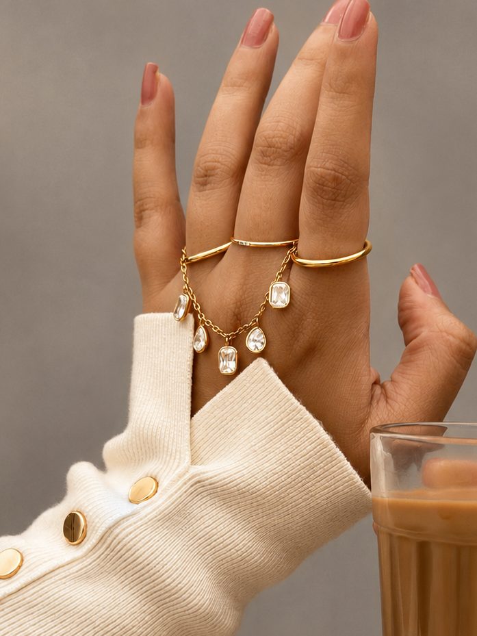 Double Stone Ring