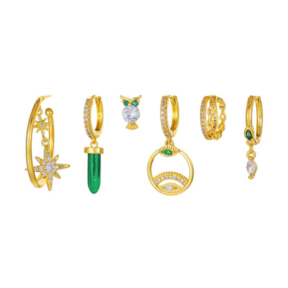 Emerald Piercing Set (not in pair)