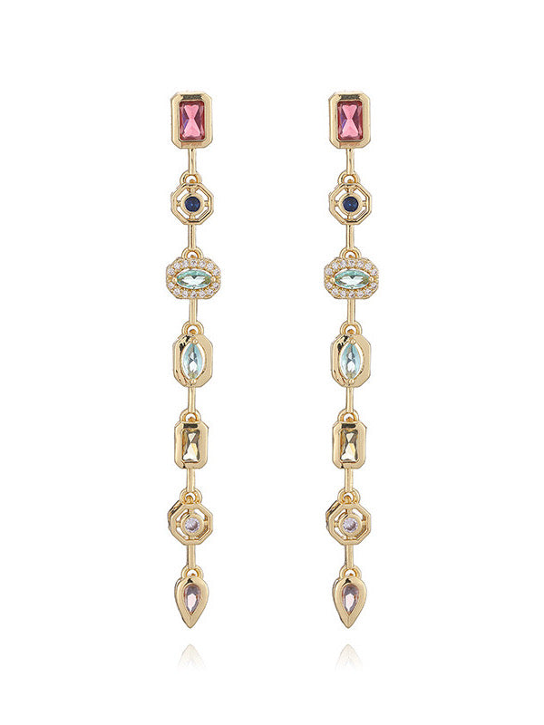 18k gold-plated droplet drop earrings — elegant lightweight droplets, anti-tarnish and waterproof for everyday and evening wear.
