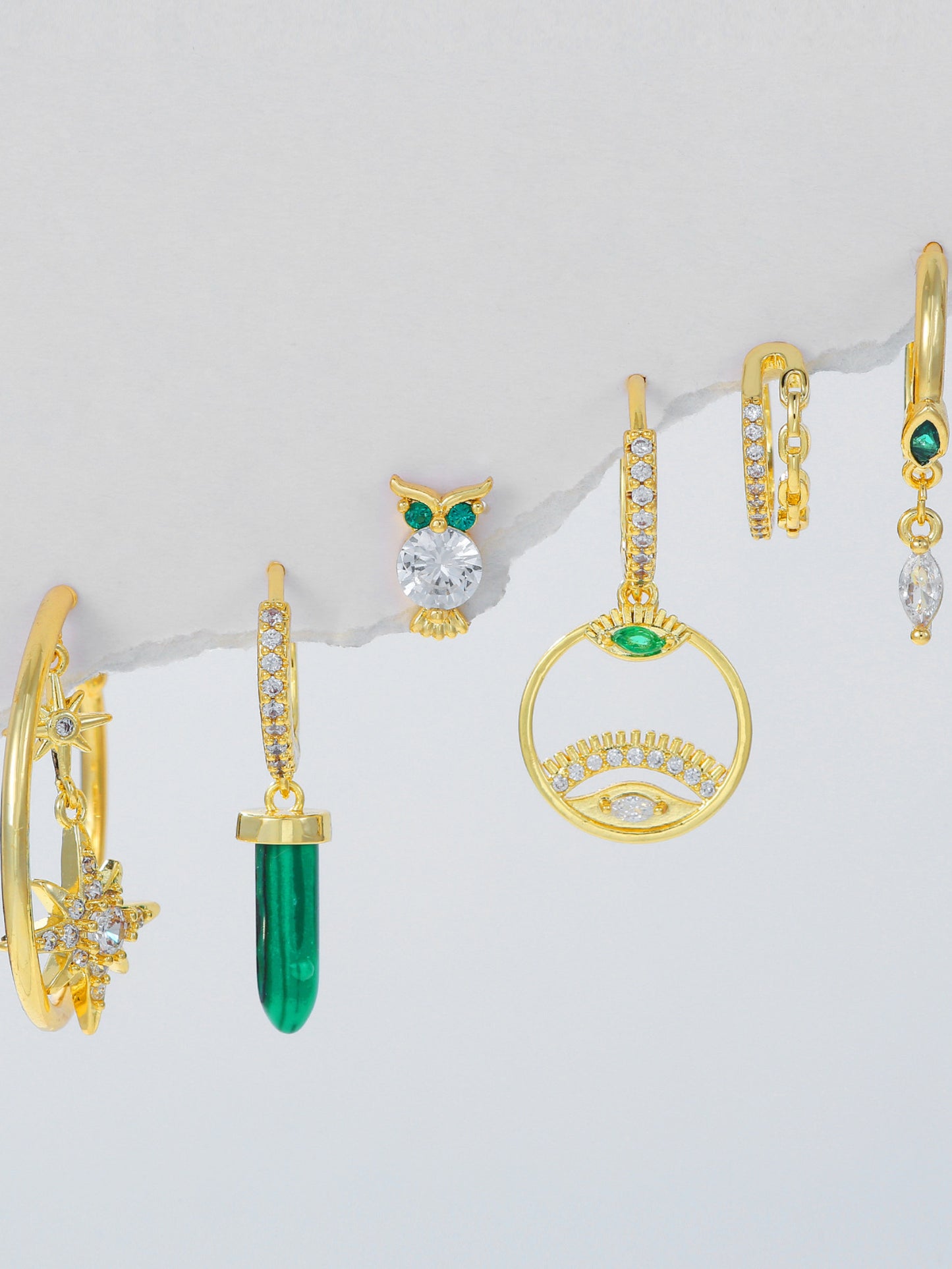 Emerald Piercing Set (not in pair)