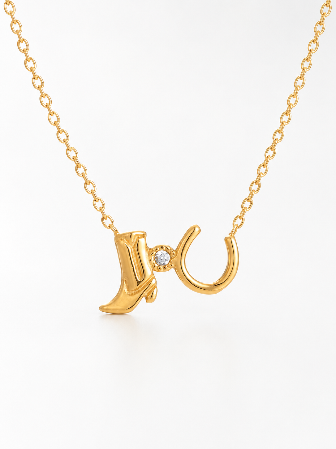 18k gold-plated gold charm pendant necklace — dainty gold charm pendant, anti-tarnish and waterproof for everyday, casual and gifting.