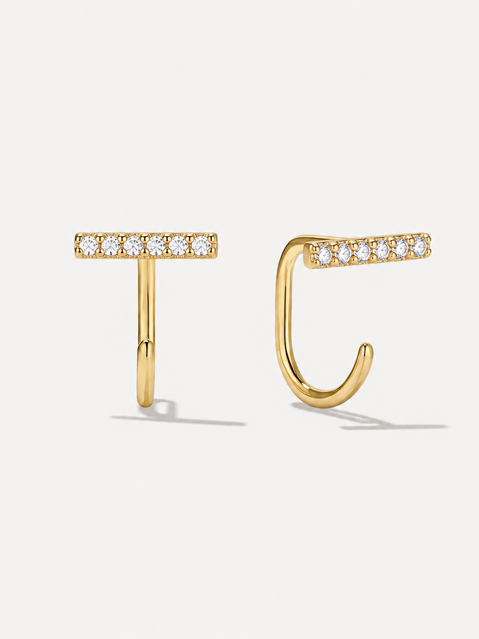 Comfy Long Stone Hoops