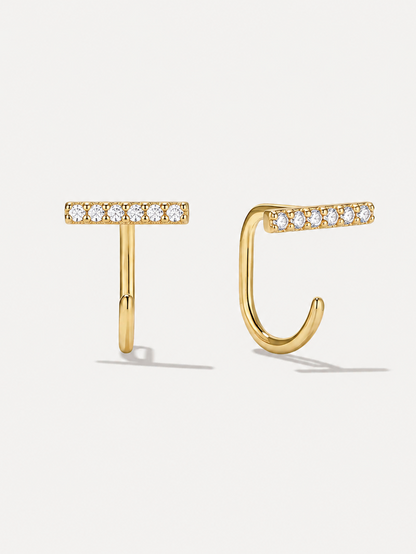 Comfy Long Stone Hoops