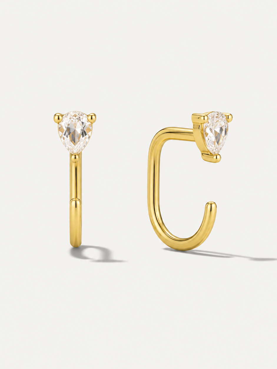 Comfy Pear Hoops