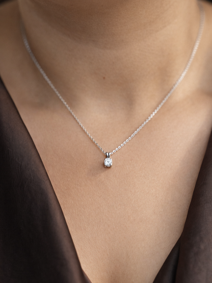 Solitaire Moissanite Necklace