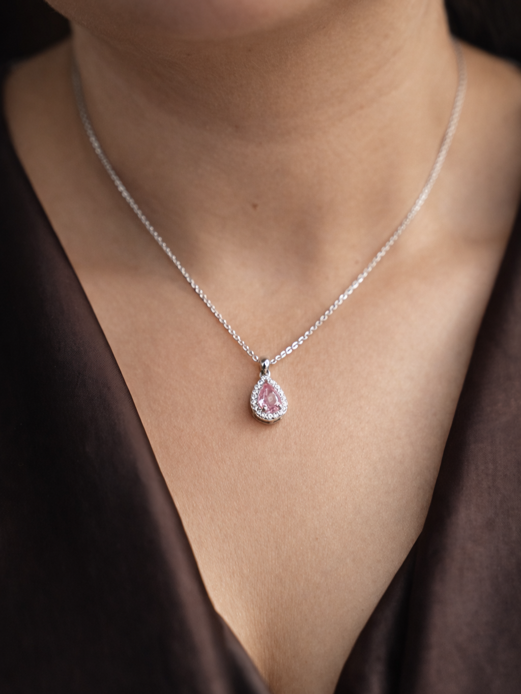 Rosé Drop Necklace