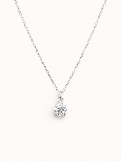 Solitaire Moissanite Necklace