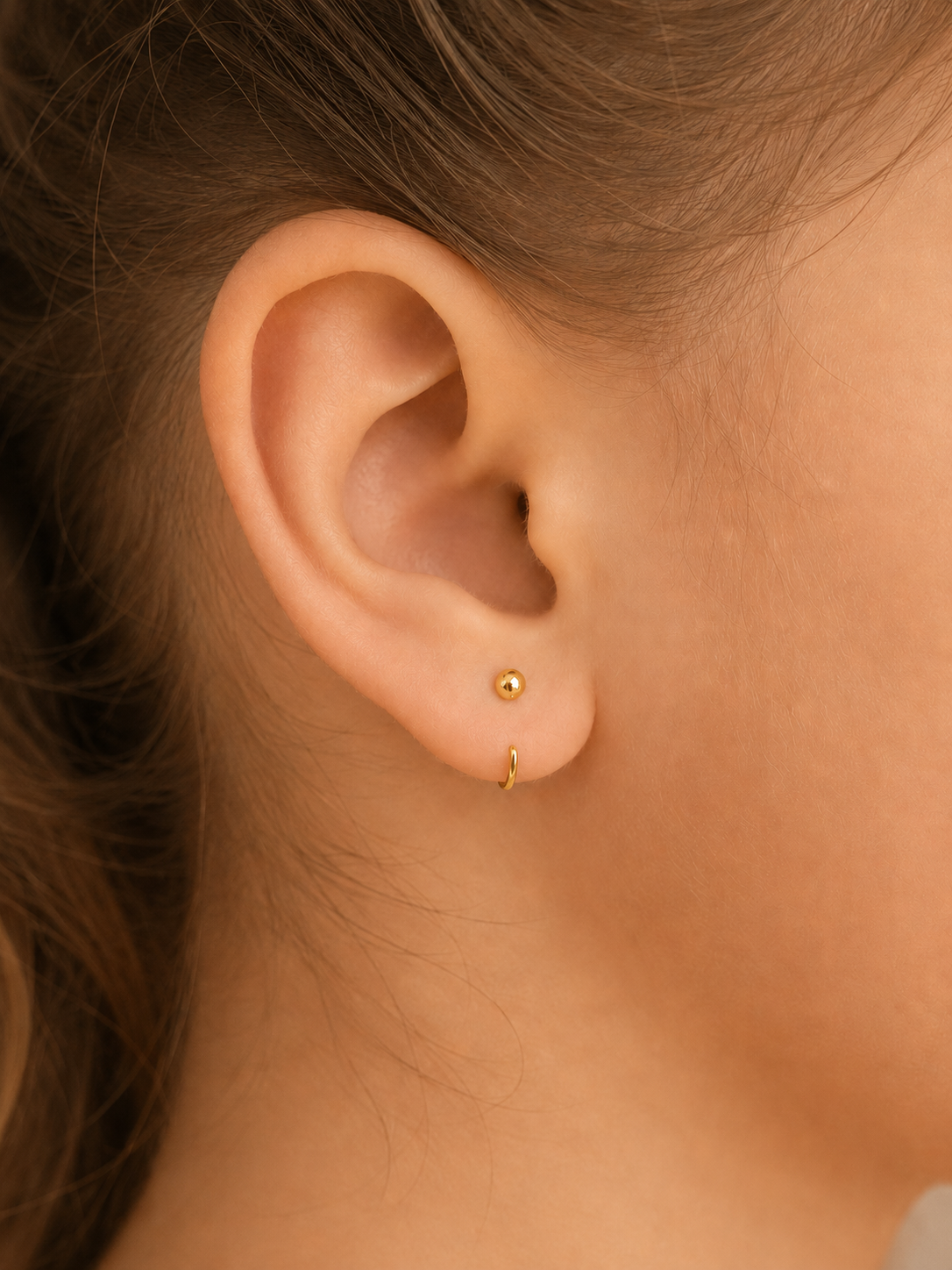 Ball Hoops for Kids — 925 Sterling Silver, Poke-Free