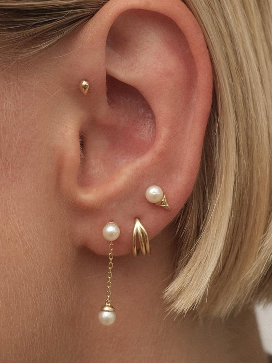 Pearl Drop Piercing Set (in pair)