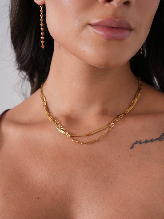 Double Layer Snake Chain
