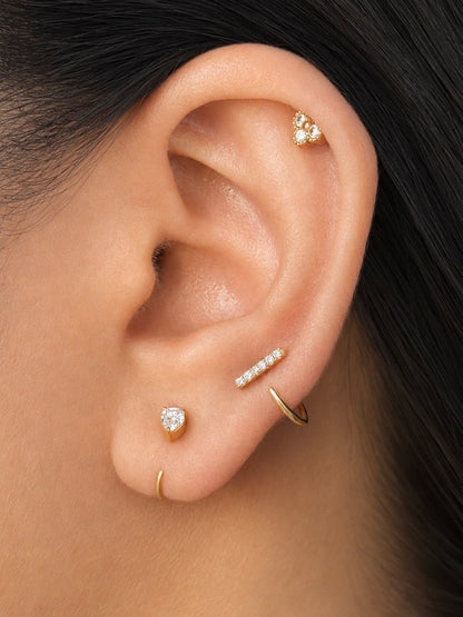 Comfy Long Stone Hoops