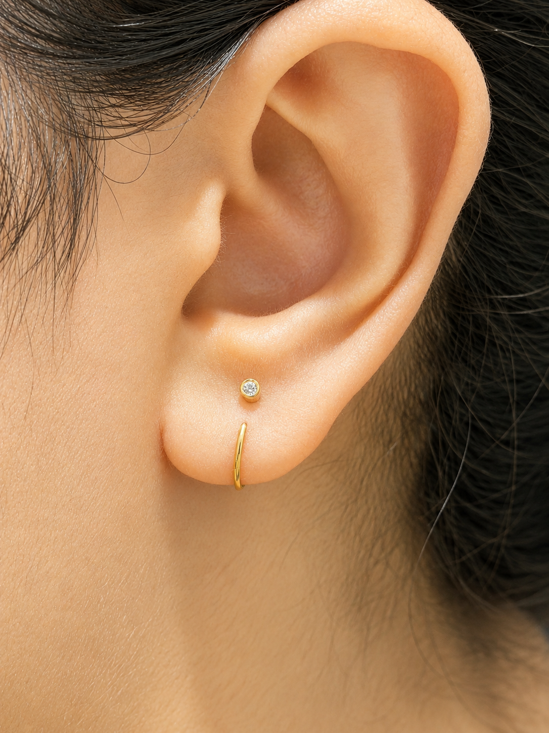 Stone Hoops 2 Kids Set — Poke-Free, Anti-Tarnish