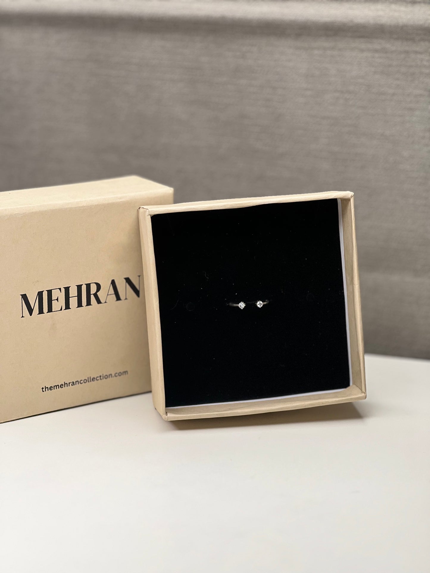 Open Moissanite Ring