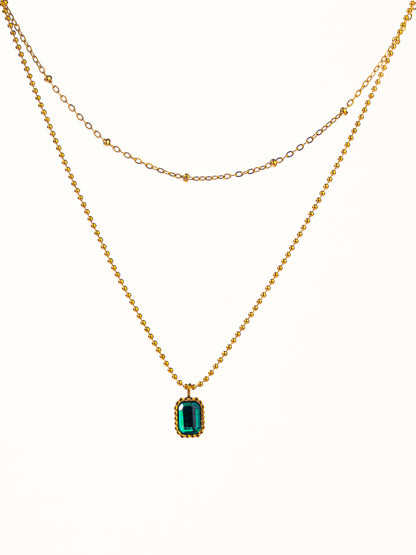 Double Layer Stone ~ Green