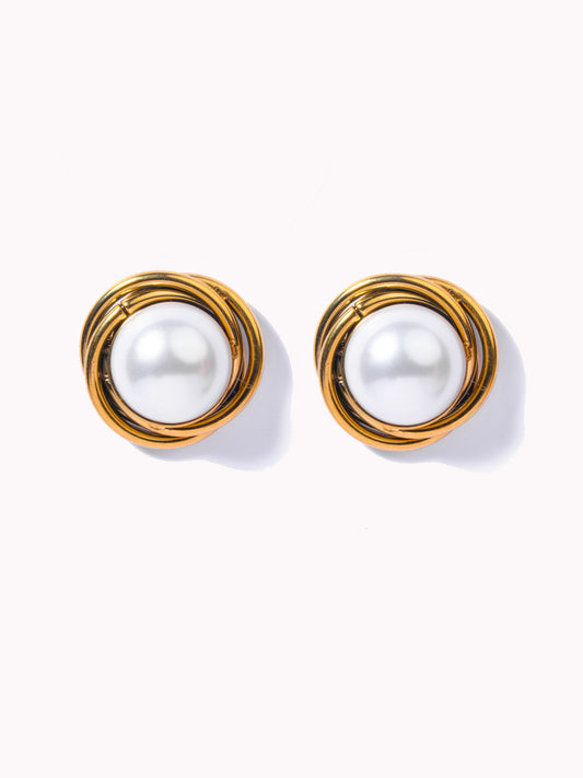 Big Pearl Earrings