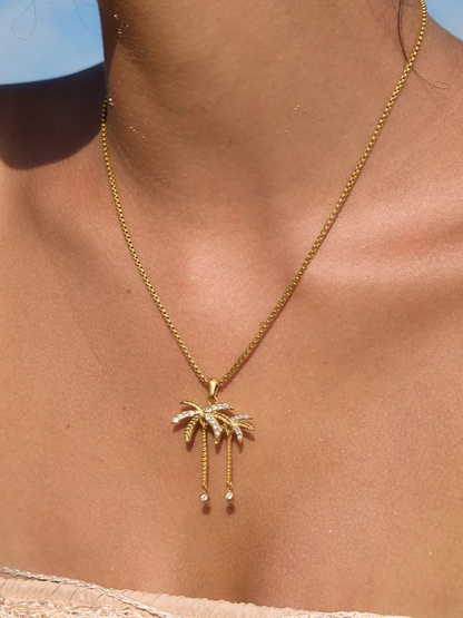 18k gold-plated beach shell pendant necklace — beach-inspired shell pendant, anti-tarnish and waterproof for summer, casual and gifting.
