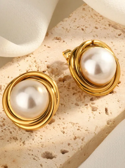 Big Pearl Earrings