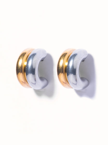 Mixed Metal Hoops