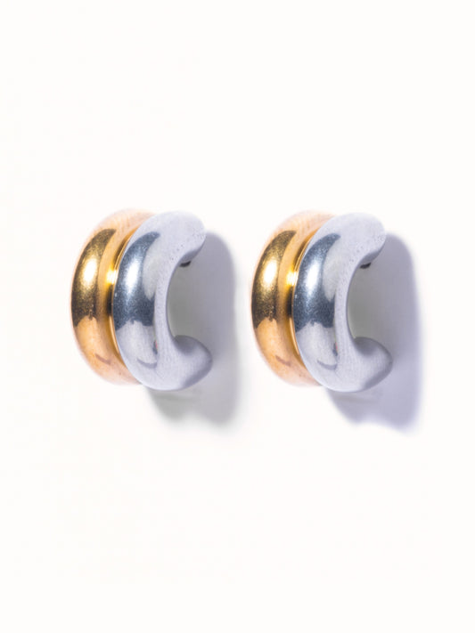 Mixed Metal Hoops